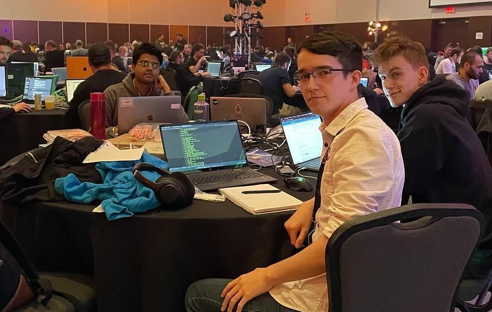 Our team members competing at Hackfest 2023 (not affiliated with CyberScoring)